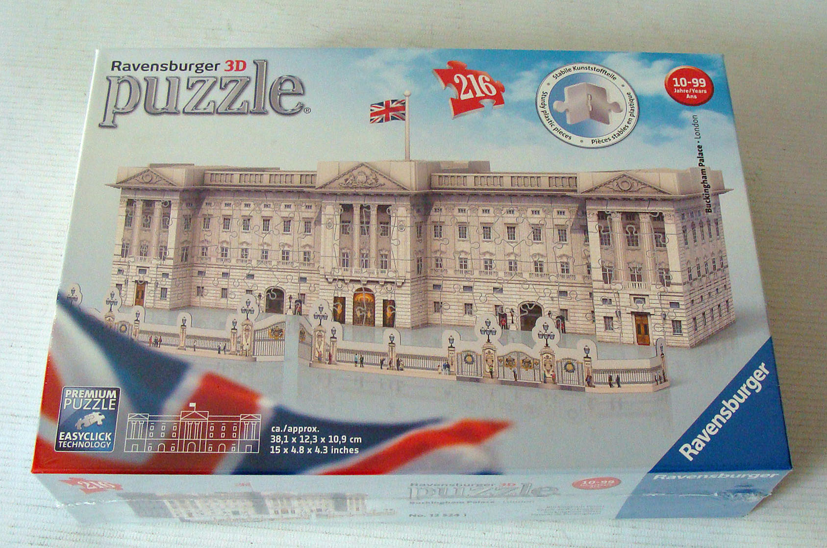 Ravensburger 3D Puzzle 125241 Buckingham Palace London 216 Teile Neu